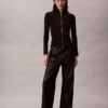 Nylon-Rippjacke mit Reißverschluss Nylon-Rippjacke mit Reißverschluss
