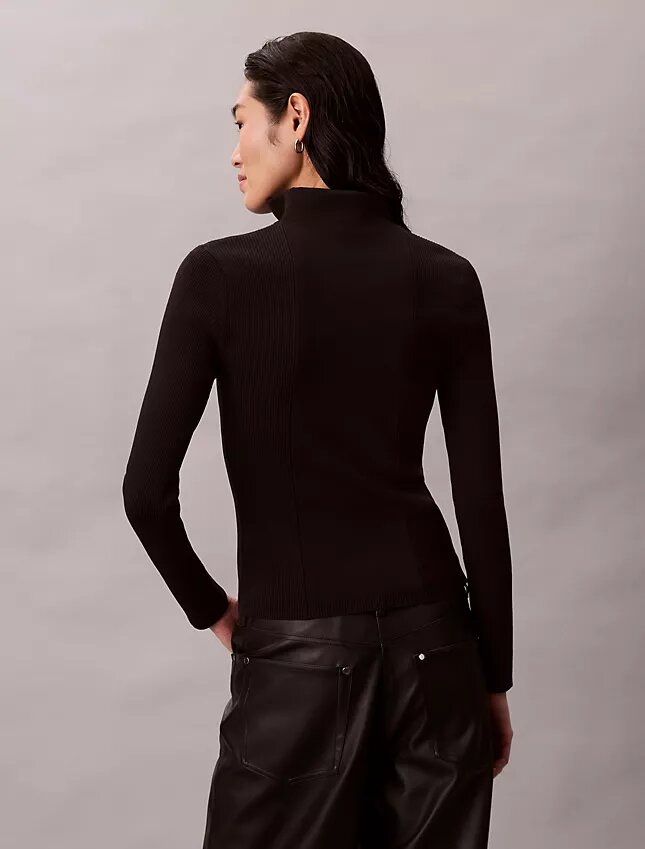 Nylon-Rippjacke mit Reißverschluss Nylon-Rippjacke mit Reißverschluss