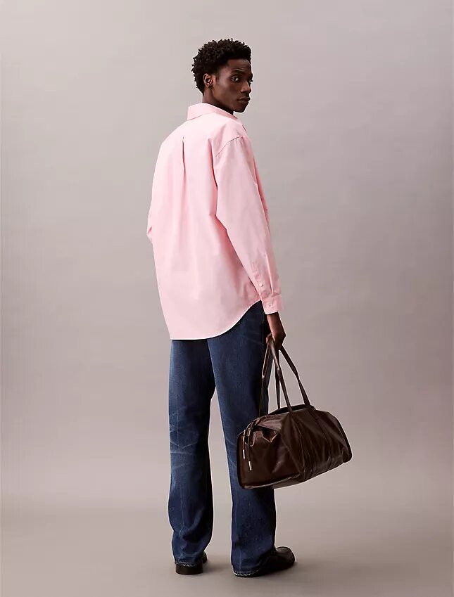 Oversized-Hemd aus Baumwollpopeline Oversized-Hemd aus Baumwollpopeline