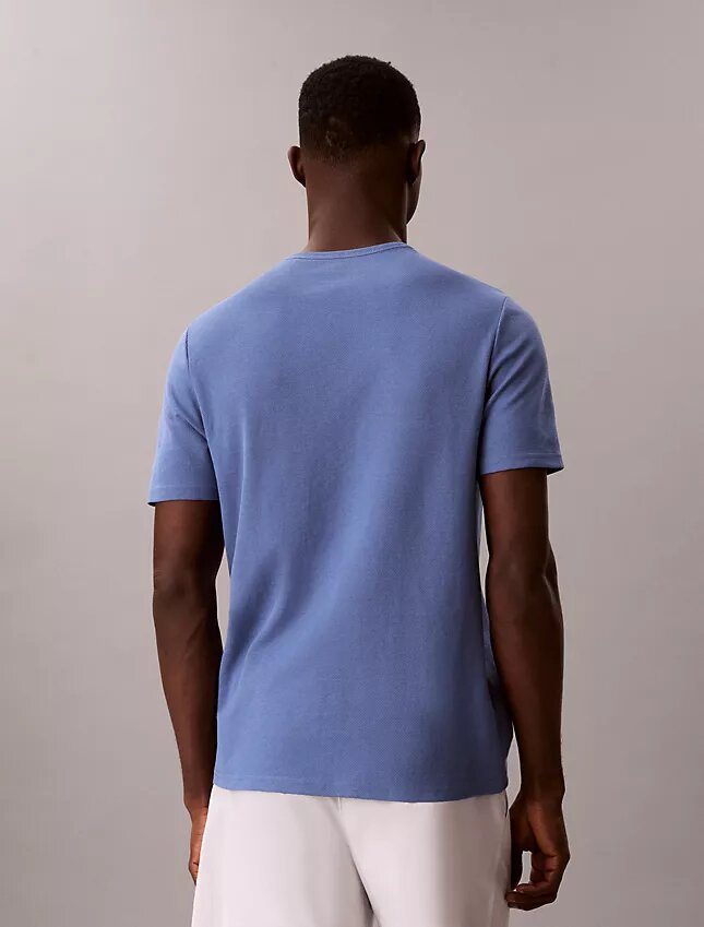 Piqué-T-Shirt mit Rundhalsausschnitt Piqué-T-Shirt mit Rundhalsausschnitt