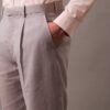 Plissierte Hose aus Leinenmischung Plissierte Hose aus Leinenmischung