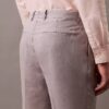Plissierte Hose aus Leinenmischung Plissierte Hose aus Leinenmischung