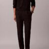 Plissierte Pull-On-Hose aus Leinenmischung