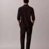 Plissierte Pull-On-Hose aus Leinenmischung