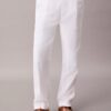 Plissierte Pull-On-Hose aus Leinenmischung