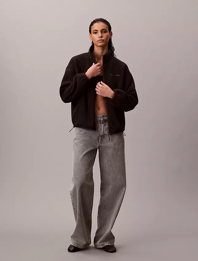 Polarfleece-Jacke mit Reißverschluss Polarfleece-Jacke mit Reißverschluss