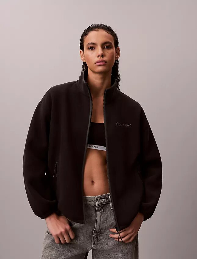 Polarfleece-Jacke mit Reißverschluss Polarfleece-Jacke mit Reißverschluss