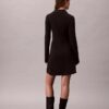 Polo-Mini-Kleid aus Baumwollripp mit V-Ausschnitt Polo-Mini-Kleid aus Baumwollripp mit V-Ausschnitt