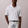 Polo-Pullover aus Leinenmischung Polo-Pullover aus Leinenmischung