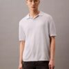 Polo-Pullover aus Leinenmischung Polo-Pullover aus Leinenmischung