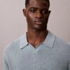 Polo-Pullover aus Leinenmischung Polo-Pullover aus Leinenmischung