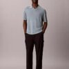Polo-Pullover aus Leinenmischung Polo-Pullover aus Leinenmischung