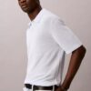 Polo-Pullover aus Leinenmischung Polo-Pullover aus Leinenmischung