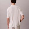 Polo-Pullover aus Leinenmischung Polo-Pullover aus Leinenmischung