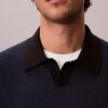 Polo-Pullover aus Leinenmischung Polo-Pullover aus Leinenmischung