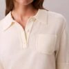 Polo-Pullover aus Merinowolle Polo-Pullover aus Merinowolle