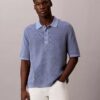 Polo-Pullover aus Waffelpiqué Polo-Pullover aus Waffelpiqué