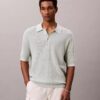 Polo-Pullover aus Waffelpiqué Polo-Pullover aus Waffelpiqué