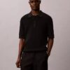 Polo-Pullover aus Waffelpiqué Polo-Pullover aus Waffelpiqué