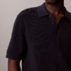 Polo-Pullover aus Waffelpiqué Polo-Pullover aus Waffelpiqué