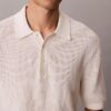 Polo-Pullover aus Waffelpiqué Polo-Pullover aus Waffelpiqué