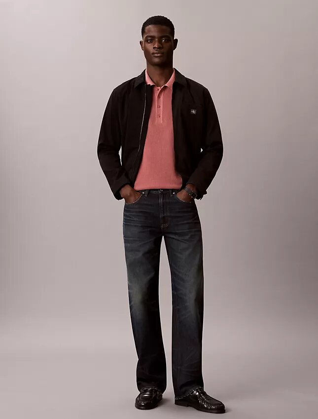 Polo-Pullover aus Waffelpiqué Polo-Pullover aus Waffelpiqué