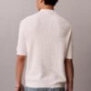 Polo-Pullover aus Waffelpiqué Polo-Pullover aus Waffelpiqué
