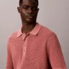 Polo-Pullover aus Waffelpiqué Polo-Pullover aus Waffelpiqué