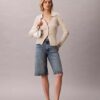 Polo-Strickjacke aus glatter Baumwollrippe Polo-Strickjacke aus glatter Baumwollrippe