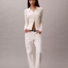 Polo-Strickjacke aus glatter Baumwollrippe Polo-Strickjacke aus glatter Baumwollrippe