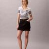 Polo-T-Shirt aus glattem Baumwollrippstoff Polo-T-Shirt aus glattem Baumwollrippstoff