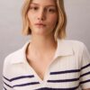 Polo-T-Shirt aus glattem Baumwollrippstoff Polo-T-Shirt aus glattem Baumwollrippstoff