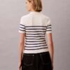 Polo-T-Shirt aus glattem Baumwollrippstoff Polo-T-Shirt aus glattem Baumwollrippstoff