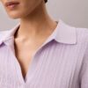 Polo-T-Shirt aus glatter Baumwollrippe Polo-T-Shirt aus glatter Baumwollrippe