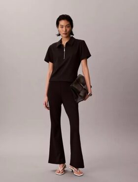 Ponte-Hose mit ausgestelltem Bein