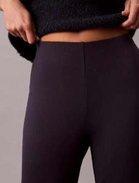 Ponte-Hose mit schmalem, ausgestelltem Bein