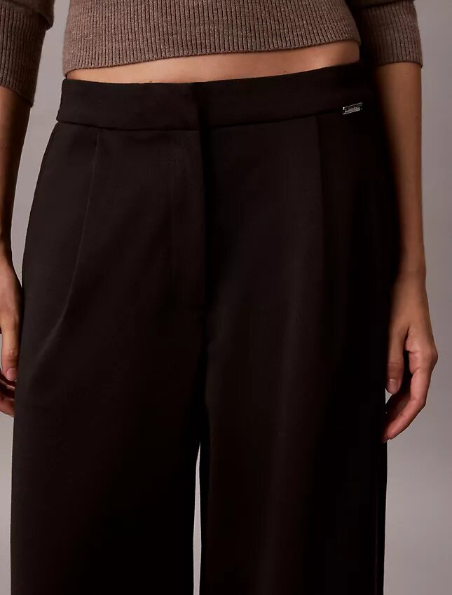 Ponte-Hose mit weitem Bein Ponte-Hose mit weitem Bein