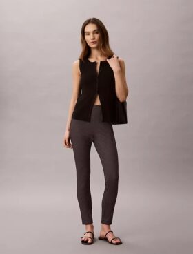 Ponte-Print-Hose in Skinny-Passform