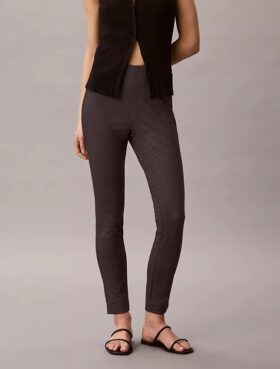 Ponte-Print-Hose in Skinny-Passform