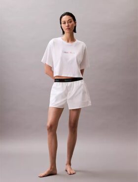 Popeline-Schlafshorts mit Pride-Logo