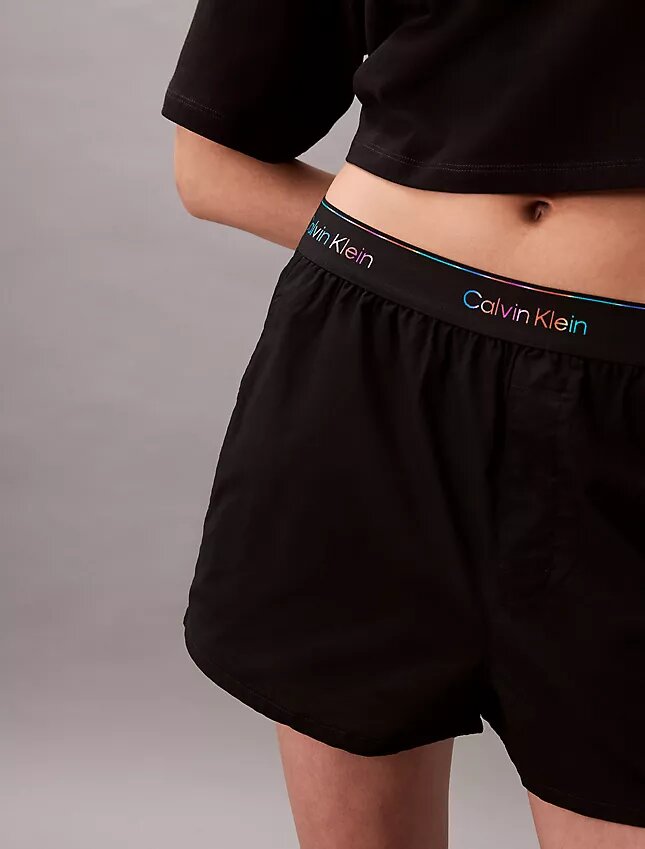Popeline-Schlafshorts mit Pride-Logo Popeline-Schlafshorts mit Pride-Logo