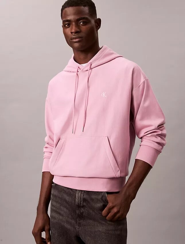 Premium-Frottee-Hoodie mit Monogram in lockerer Passform Premium-Frottee-Hoodie mit Monogram in lockerer Passform