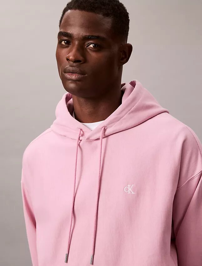 Premium-Frottee-Hoodie mit Monogram in lockerer Passform Premium-Frottee-Hoodie mit Monogram in lockerer Passform