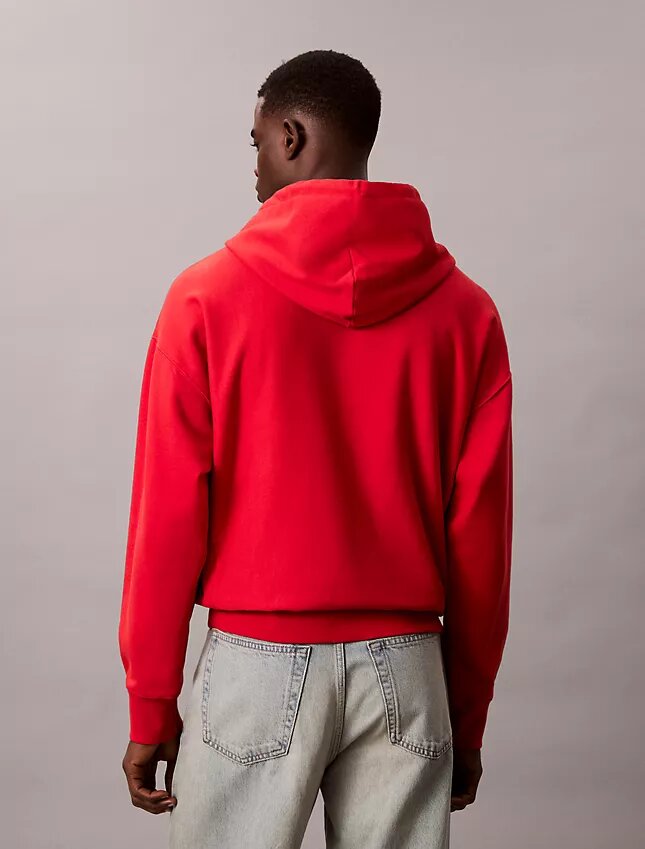 Premium-Frottee-Hoodie mit Monogram in lockerer Passform Premium-Frottee-Hoodie mit Monogram in lockerer Passform