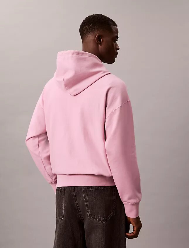Premium-Frottee-Hoodie mit Monogram in lockerer Passform Premium-Frottee-Hoodie mit Monogram in lockerer Passform