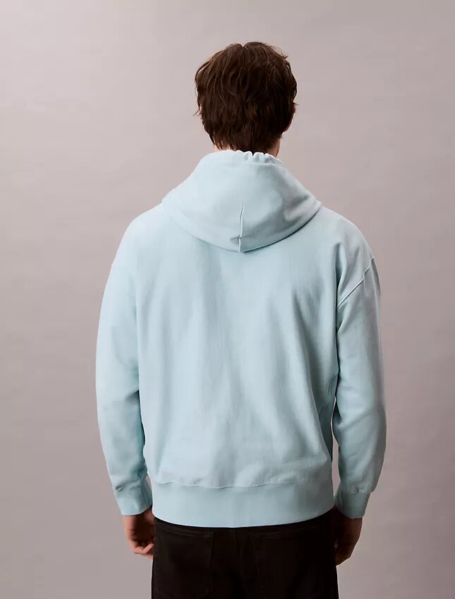 Premium-Frottee-Hoodie mit Monogram in lockerer Passform Premium-Frottee-Hoodie mit Monogram in lockerer Passform