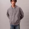 Premium-Frottee-Hoodie mit Reißverschluss und lockerer Passform