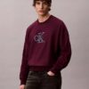Premium-Frottee-Sweatshirt „Monologo“ in lockerer Passform Premium-Frottee-Sweatshirt „Monologo“ in lockerer Passform