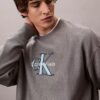 Premium-Frottee-Sweatshirt „Monologo“ in lockerer Passform Premium-Frottee-Sweatshirt „Monologo“ in lockerer Passform