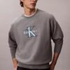 Premium-Frottee-Sweatshirt „Monologo“ in lockerer Passform Premium-Frottee-Sweatshirt „Monologo“ in lockerer Passform